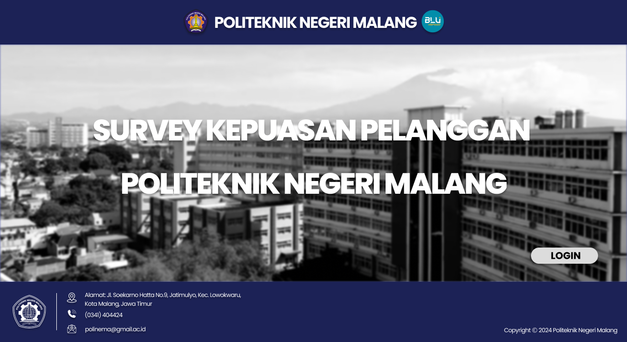 Web Survey Kepuasan Pelanggan Polinema