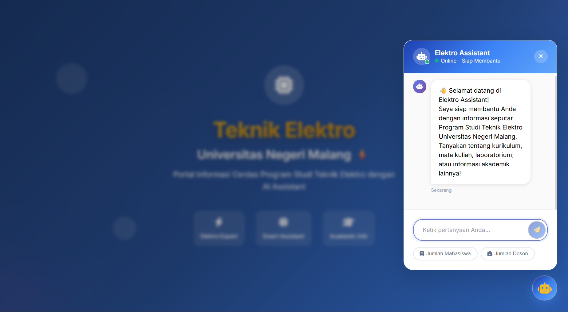 Chatbot RAG Universitas Negeri Malang