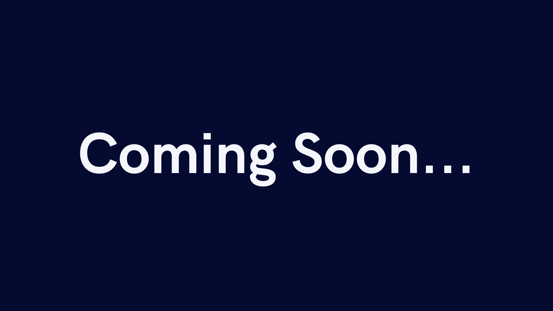 Coming Soon